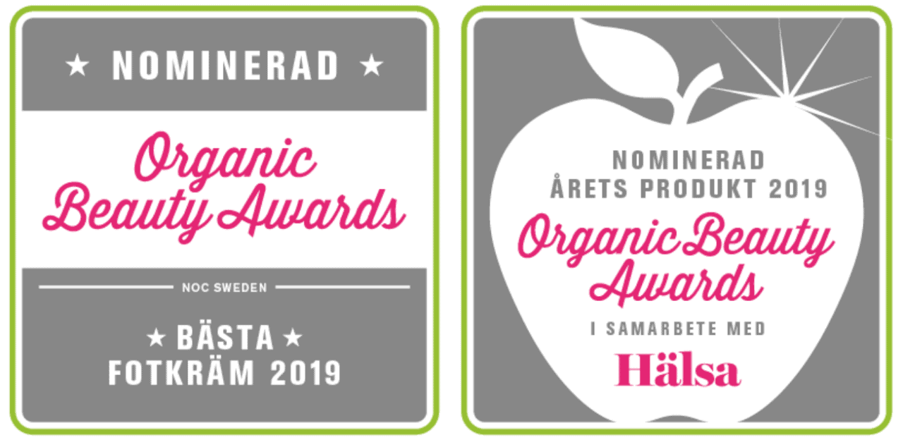 Dr Sannas nominerade Organic Beauty Award 2019